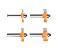 Accurate Woodworking Router Bit Set 8mm Shank Includes 4mm 6mm 8mm 10mm Cutter for Hardwood and Softwood Joinery Router Tool