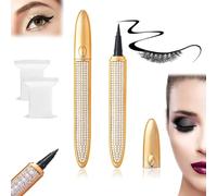 Accurateg Adhesive Eyeliner Eyelash Glue Pencil,Magic Self-Adhesive Long-Lasting Eyelash Glue Pen,Waterproof Eyeliner Pencil for Waterline, Liquid Eyeliner Pen, Eyeliner Pen (Gold)