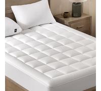 ACCURATEX Queen Size Mattress Topper - 450GSM Hollow Microfiber, ½ Inch Memory Foam, Quilted Fitted Mattress Pad with 8-21 Inches Deep Pocket, Breathable Cotton Surface, Machine Washable (60"×80")