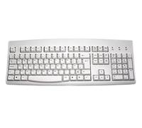 Accuratus 260 Lower Case - USB & PS/2 Full Size Lower Case Professional Keyboard with Contoured Full Height Keys & Patented One Touch Euro Key