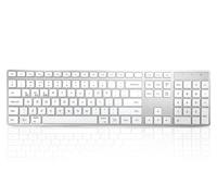 Accuratus 301 Mac Wireless Multi-Device - Dual Bluetooth 5.2 & RF 2.4GHz Wireless Multi-Device Multimedia Apple Mac Slim Keyboard (UK Layout)