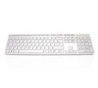 Accuratus 301 keyboard Universal USB QWERTY UK English Silver, White