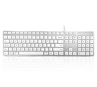 Accuratus KYBAC301-USBCMAC keyboard Universal USB QWERTY UK International White