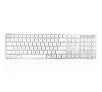 Accuratus 301 Mac Wireless Multi-Device - Dual Bluetooth 5.2 & RF 2.4GHz Wireless Multi-Device Multimedia Apple Mac Slim Keyboard (French Layout)