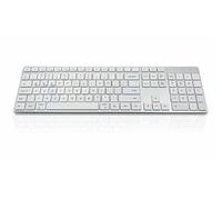 Accuratus 301 Mac Wireless Multi-Device - Dual Bluetooth 5.2 & RF 2.4GHz Wireless Multi-Device Multimedia Apple Mac Slim Keyboard (Dutch Layout)