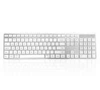 Accuratus 301 Mac Wireless Multi-Device - Dual Bluetooth 5.2 & RF 2.4GHz Wireless Multi-Device Multimedia Apple Mac Slim Keyboard (US Layout)