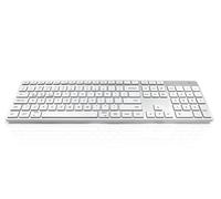 Accuratus 301 Mac Wireless Multi-Device - Dual Bluetooth 5.2 & RF 2.4GHz Wireless Multi-Device Multimedia Apple Mac Slim Keyboard (UK Layout)
