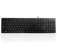 Accuratus 301 - US Layout - USB Full Size, Super Slim Multimedia Keyboard with Square Modern Keys - Black