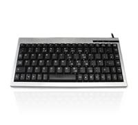 Accuratus 595 keyboard Office USB QWERTY UK International Black, Silver