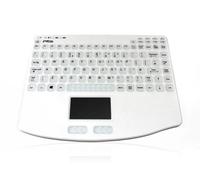 Accuratus AccuMed 540 RF - RF 2.4GHz Wireless & Rechargeable Mini Sealed IP67 Antibacterial Clinical / Medical Keyboard with Touchpad