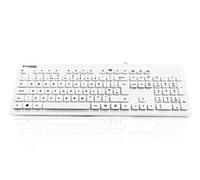 Accuratus AccuMed AQUA - USB 105 Key Antibacterial & Fully Washable IP68 Medical/Clinical Keyboard