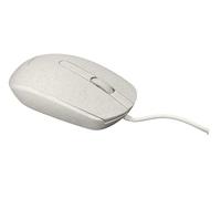 Accuratus Bioplastic M100 Mouse - USB Wired Full Size Mouse with Biodegradable Case & Buttons (White)
