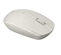 Accuratus Bioplastic M100 Mouse - Wireless Full Size Mouse with White/Black Biodegradable Case (White)