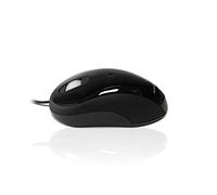 Accuratus Image Black - USB Full Size Computer Mouse with Glossy Finish