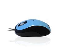 Accuratus Image Light Blue - USB Full Size Computer Mouse with Glossy Finish