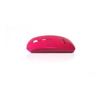 Accuratus Image RF - Wireless RF 2.4Ghz Sleek Slim Glossy Finish Optical Mouse with Nano Receiver - Hot Pink