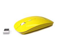 Accuratus Image RF Yellow - Wireless 2.4GHz RF Full Size Computer Mouse with Glossy Finish