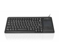 Accuratus K82B 15KV - USB Mini Scissor Key Touchpad Keyboard with 15KV ESD Air Discharge (Cyrillic)