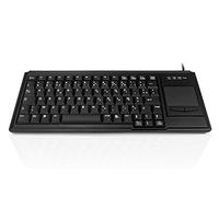Accuratus K82B French - USB Premium Mini Scissor Key French Layout Keyboard with Touchpad