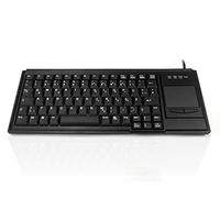 Accuratus K82B - USB Premium Mini Scissor Key Keyboard with Touchpad - GERMAN Layout