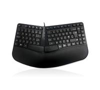 Accuratus KYB-CONTOUR-UBK keyboard Universal USB QWERTY UK English Black