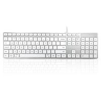 Accuratus KYBAC301-USBCMAC keyboard Universal USB QWERTY UK International White