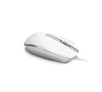 Accuratus M100 MAC USB Type C - USB Type C Wired Full Size Slim Apple Mac Mouse with Silver and Matt White Tactile Case