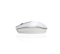 Accuratus M100 Multidevice Wireless - Multidevice Dual Bluetooth 5.1 & RF 2.4Ghz Wireless Full Size Mouse - Silver & White