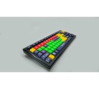 Accuratus Monster 2 AMERICAN - USB Mixed Colour Lower Case Keyboard with Extra large Keys and a 2 Port USB Hub