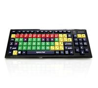 Accuratus Monster 2 Bluetooth & RF - Multi-device Bluetooth & RF Wireless Mixed Colour Upper Case Children’s Keyboard for Learning (Mixed Colour UPPERCASE)