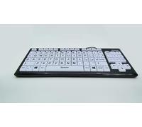 Accuratus Monster 2 ITALIAN - USB Mixed Colour Italian Layout Childrens Keyboard for Learning with Extra Large Keys & 2 Port USB Hub