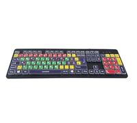 Accuratus Rainbow 2 Mix - USB Mixed Colour Childrens SEN Keyboard with Extra Large Font & Mixed Colour Keys (German Layout)