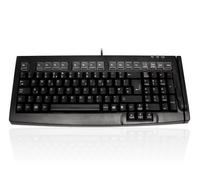 Accuratus S100B keyboard Universal USB QWERTY UK International Black