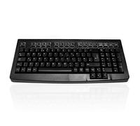Accuratus S100D - USB Compact Layout EPOS 100 Key Keyboard with 17 Fully Programmable POS Grade Keys