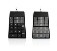 Accuratus S24B - Slim-line Professional & Durable Fully Customisable USB Keypad with 24 Programmable Keys