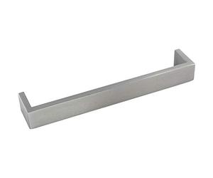 ACCURIDE MG.73128.20 LA 128 mm Mirach Technik-Team Furniture Handle Width 134 mm Square Handle Brushed Stainless Steel Silver
