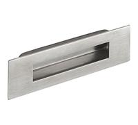 ACCURIDE MG.89120.20 Technical Team Shell Handle Width 120 mm Height 50 mm Inlet Handle with 2 Mounting Holes Brushed Stainless Steel Silver