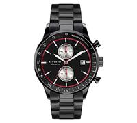 Accurist 7364 Mens IP Black Chronograph 44mm Watch with Black Dial and Red Chapter Ring