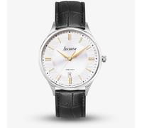 Accurist Classic Black Leather Strap Watch 73004