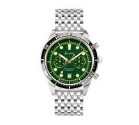 Accurist Dive 42mm Quartz Watch in Green with Chronograph Analogue Display, and Stainless Steel Bracelet 72003