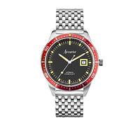 Accurist Dive Mens Automatic Watch 42mm dial Silver Stainless Steel | 200 Metres Water Resistance, date display, Japanese quartz movement