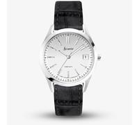 Accurist Everyday Black Leather Strap Watch 74006