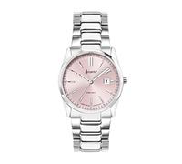 Everyday Stainless Steel Pink Dial Ladies Watch