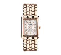 Accurist Ladies Rectangle Rose Gold Stainless Steel Bracelet 26mm Watch Rose