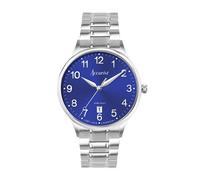 Accurist Men's Classic Windsor Blue Dial Silver Watch - Silver