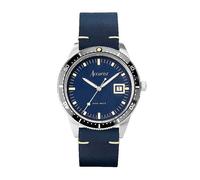 Accurist Men's Dive Blue Leather Strap 42mm Watch Blue