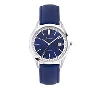 Accurist Mens Everyday 40mm Quartz Watch in Blue with Analogue Display, and Blue Leather Strap 74010