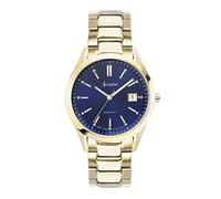 Accurist Men's Everyday Blue Dial Gold Watch - Gold