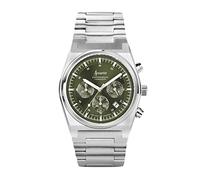 Accurist Mens Origin 41mm Quartz Watch in Green with Chronograph Analogue Display, and Stainless Steel Bracelet 70003