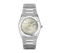 Accurist Origin Ladies 34mm Automatic Watch in Champagne with Analogue Date Display, and Silver Stainless Steel Strap 70024